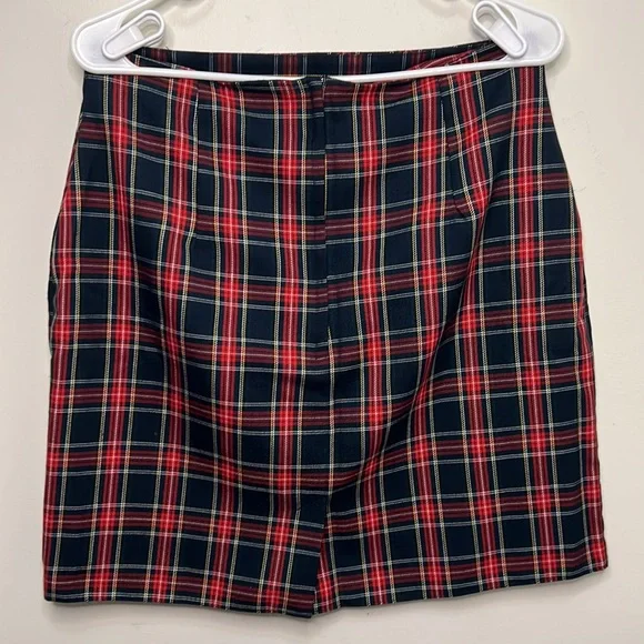 Vintage Tartan Plaid Mini Skirt Size Large - Picture 15 of 15